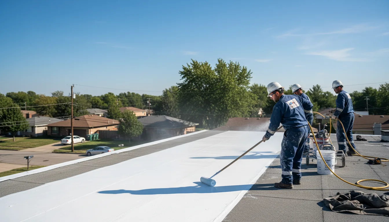 Commercial roof coating in Micro, NC near me